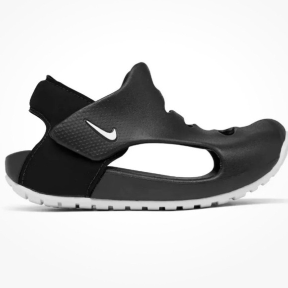 NIKE Sunray Protect 3 Sandals Black / White Kids Toddlers Size 9C - Picture 3 of 7